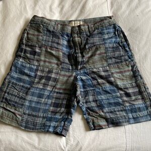 Men's Vintage J. Crew Madras Patchwork Shorts